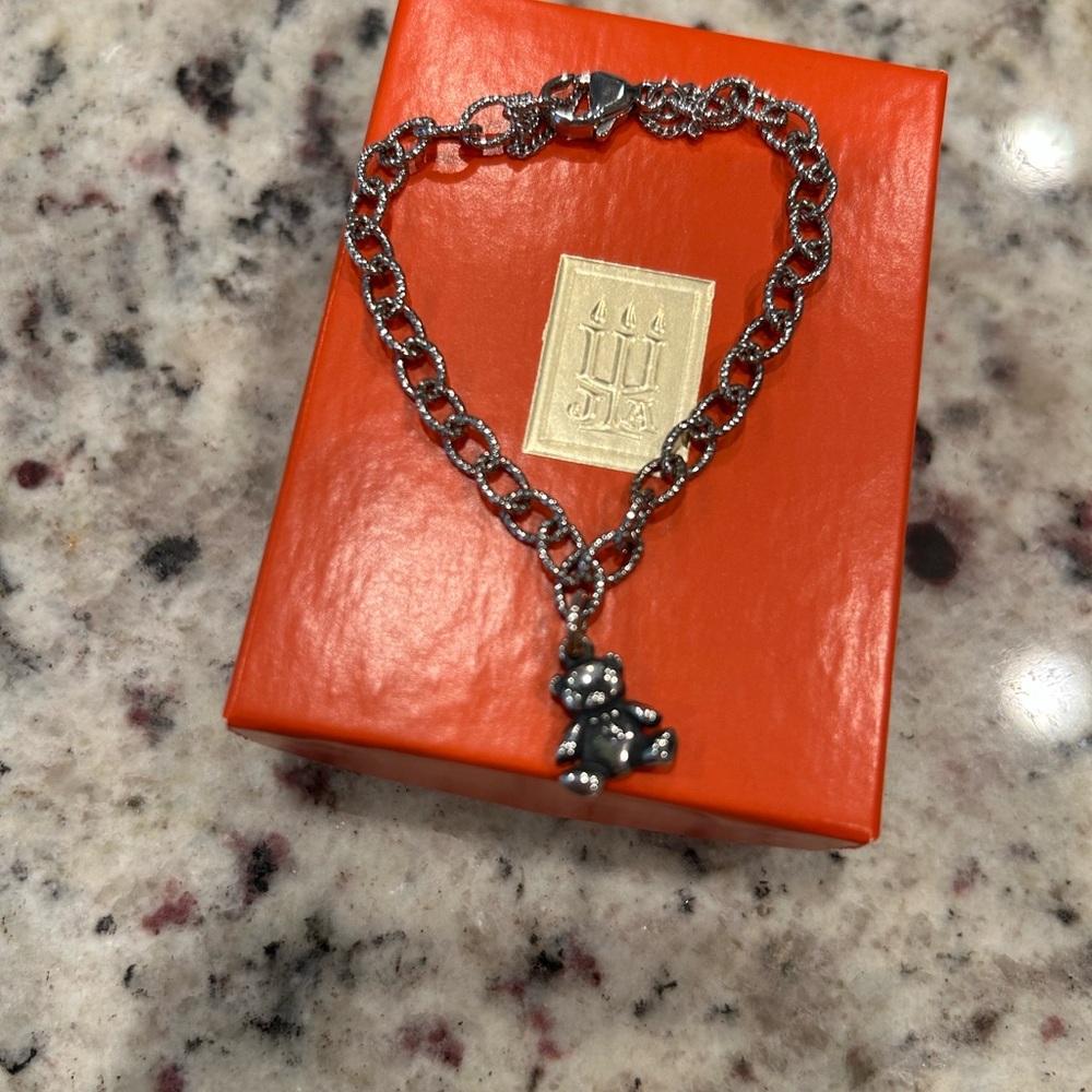 James Avery Baby Charm Bracelet and Bear Charm